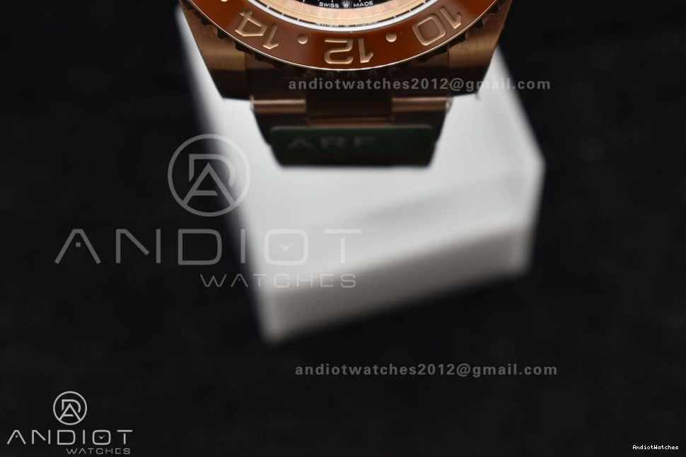 ARF 126715 II 864 Edition Best Master SH3285 1:1 CHS 904L CHNR New WrinkleFree GMT Bracelet SS RG on 0205